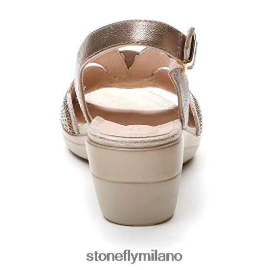L4PJ258 Stonefly donne vanity iii 30 camoscio di capra/laminato lthChampagne sandali