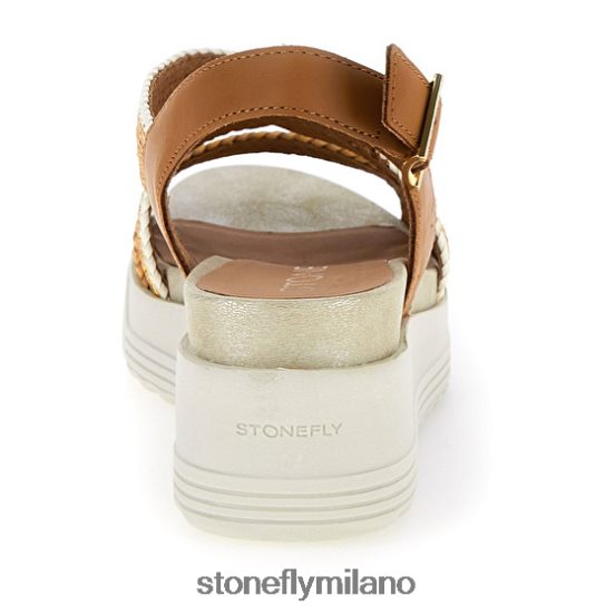 L4PJ184 Stonefly donne parky 17 s./vitello goffrato ssmarrone sandali