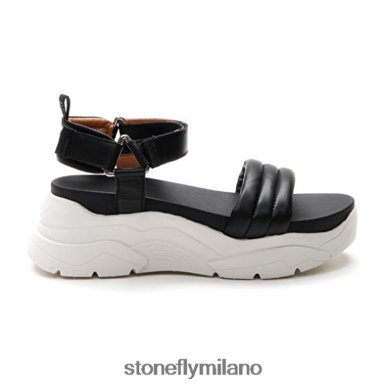 L4PJ194 Stonefly donne fantasia 1 nappa lth/tessilenero sandali