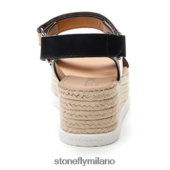 L4PJ199 Stonefly donne alexia 6 vitello lthmarrone/bianco/nero sandali