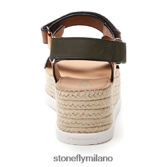 L4PJ200 Stonefly donne alexia 6 vitello lthmarrone/verde/arancione sandali