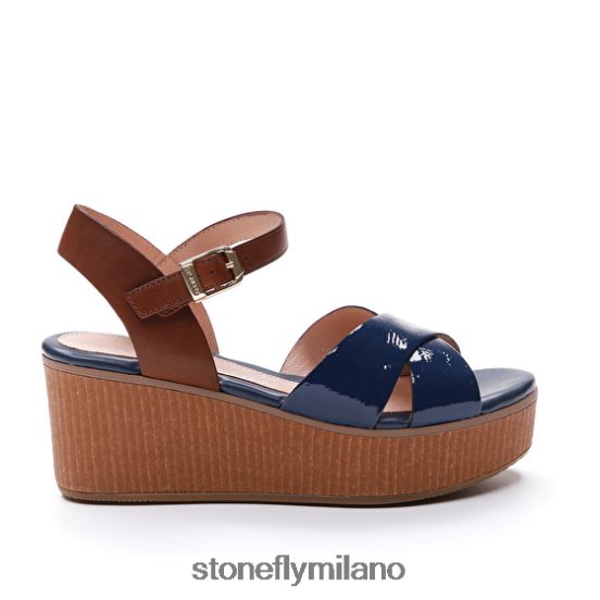 L4PJ228 Stonefly donne diva 9 vernice/vitelloblu sandali