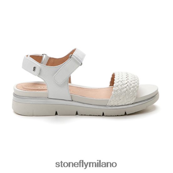 L4PJ130 Stonefly donne elody 21 goffrato/nappa lthbianco sandali