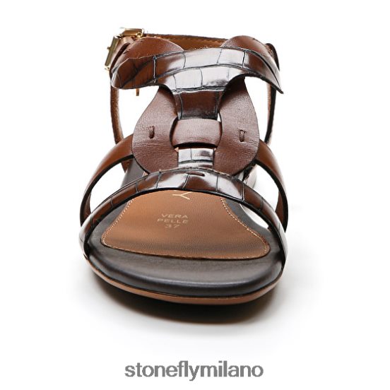 L4PJ134 Stonefly donne margherita 6 vitello lth/s.cocco goffratomarrone sigaro sandali