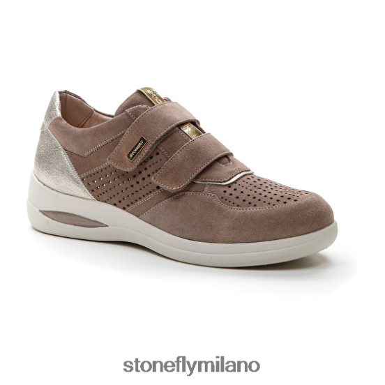 L4PJ107 Stonefly donne aurora 16 vellutogrigio rosa/scheggia scarpe