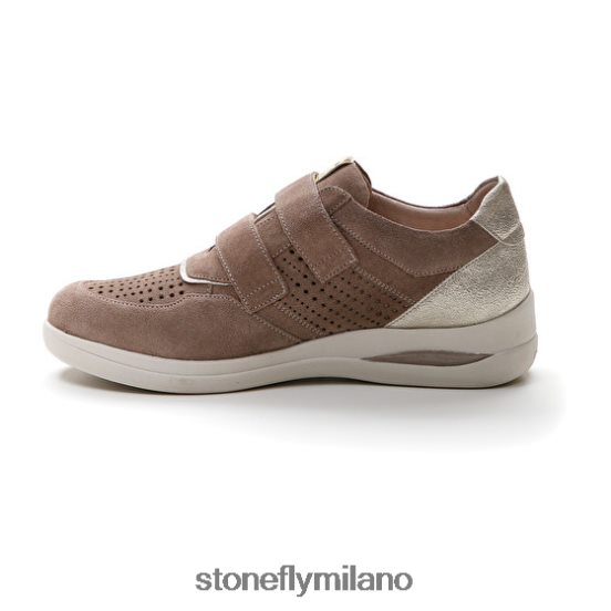 L4PJ107 Stonefly donne aurora 16 vellutogrigio rosa/scheggia scarpe