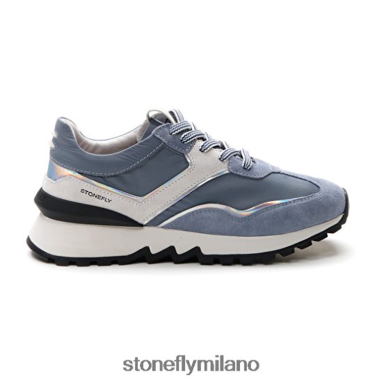 L4PJ38 Stonefly donne simply lady 4 velluto/tessutoblu scarpe