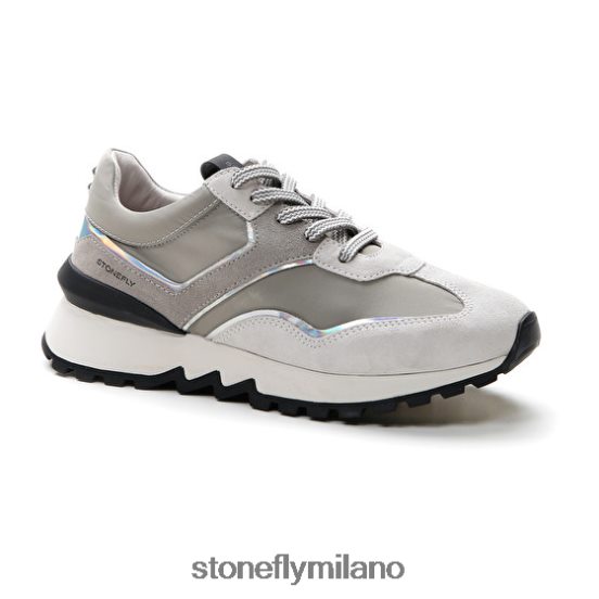 L4PJ39 Stonefly donne simply lady 4 velluto/tessutogrigio ghiacciaio scarpe