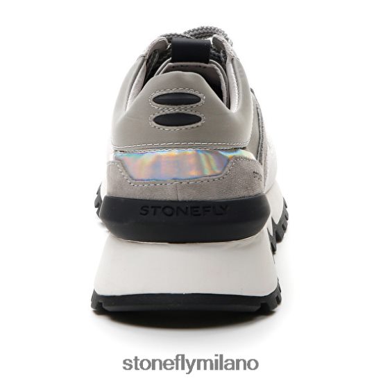 L4PJ39 Stonefly donne simply lady 4 velluto/tessutogrigio ghiacciaio scarpe