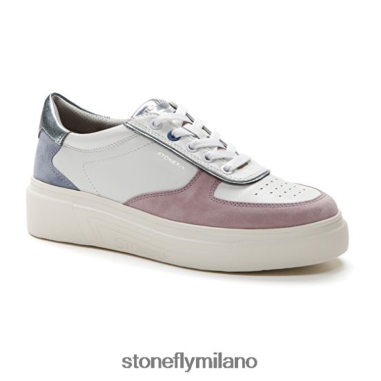 L4PJ45 Stonefly donne allegra 11 velluto/nappa lthblu/viola/bianco scarpe