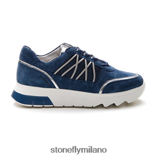 L4PJ56 Stonefly donne spock 34 velluto/tessutoblu scarpe