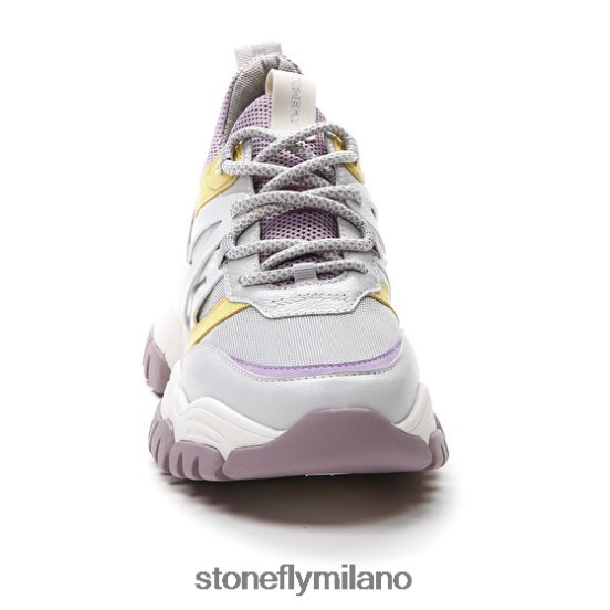 L4PJ59 Stonefly donne twiggy 1 tessuto/nappa lthviola/giallo scarpe