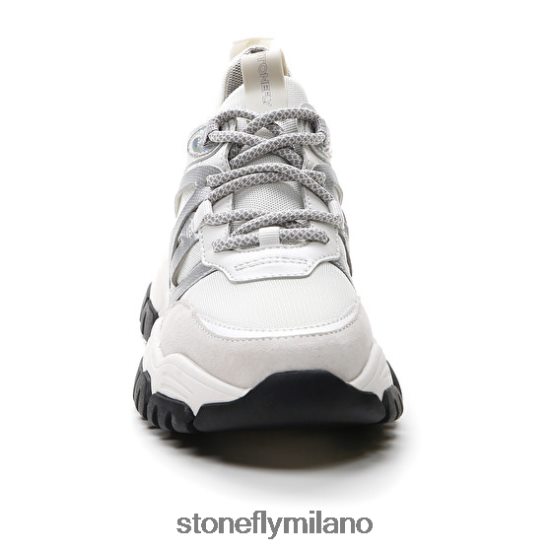 L4PJ60 Stonefly donne twiggy 1 tessuto/nappa lth/velourbianco/scheggiato scarpe