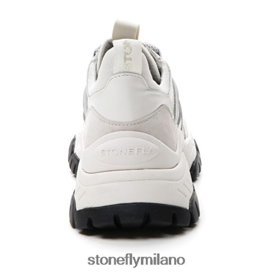 L4PJ60 Stonefly donne twiggy 1 tessuto/nappa lth/velourbianco/scheggiato scarpe