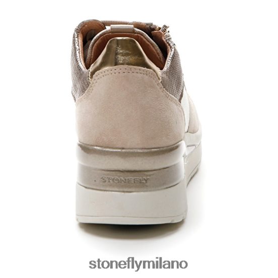 L4PJ85 Stonefly donne crema 40 velluto/tessuto/laminato lthmarrone di capra scarpe