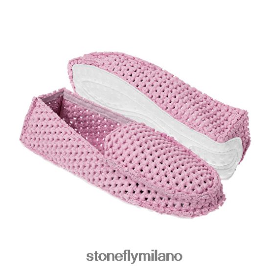 L4PJ388 Stonefly unisex pianetaappena rosa/bianco brillante diapositive