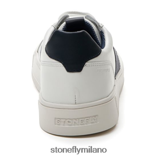L4PJ354 Stonefly uomini power 1 nappa lth/stampa vitello lthblu scuro/bianco scarpe